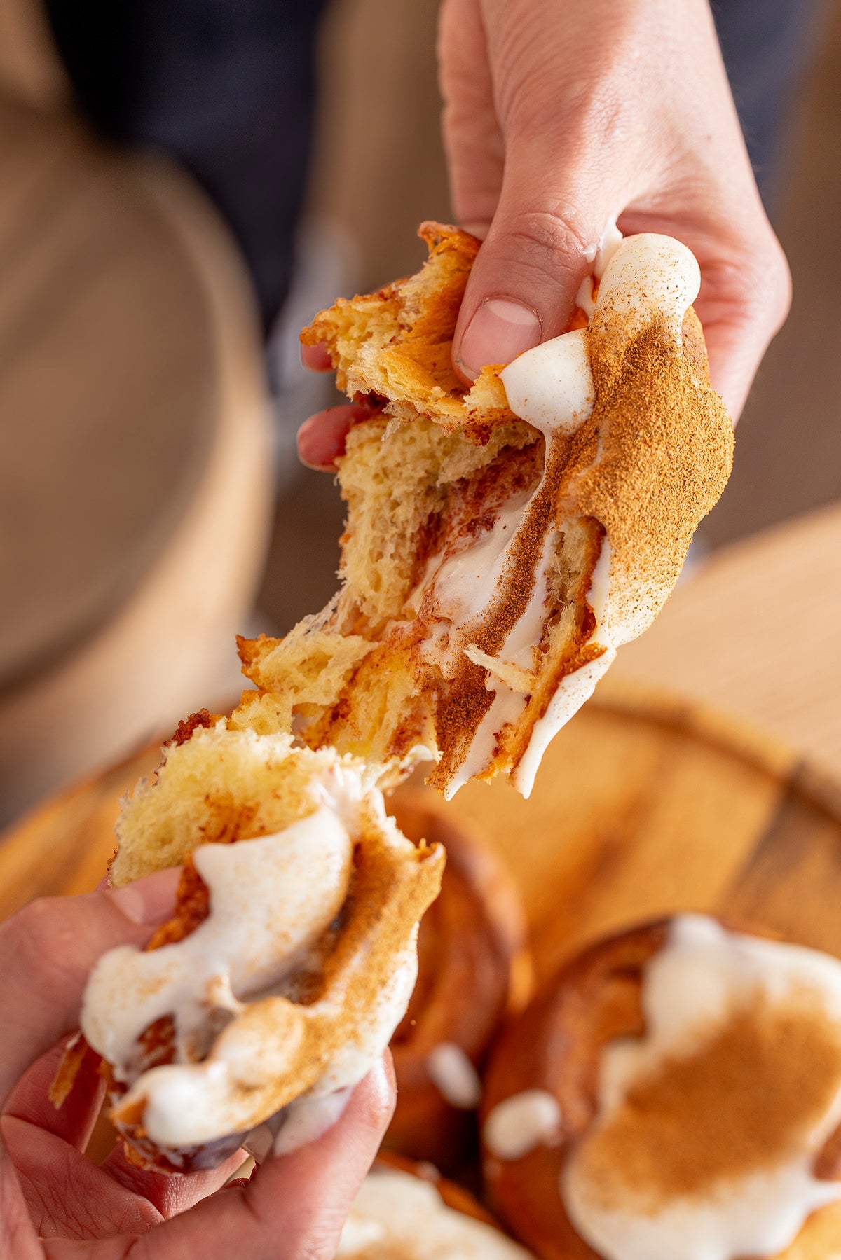 Cinnamon Roll de La Macaria, detalle