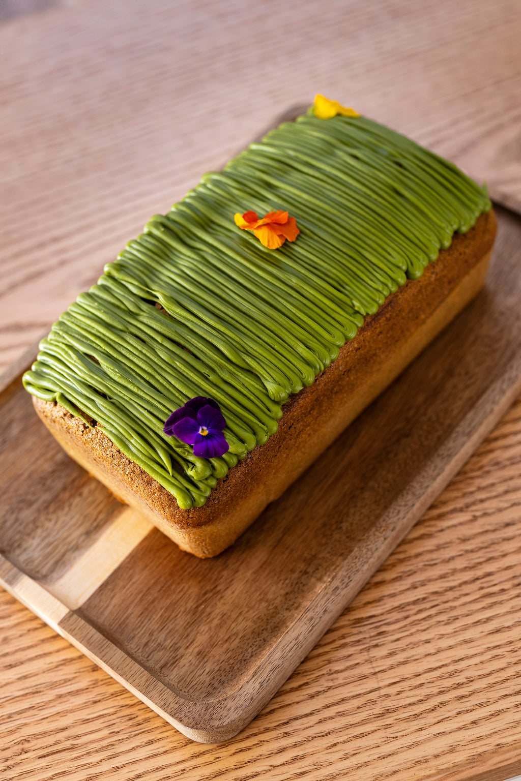 Panqué de matcha de La Macaria