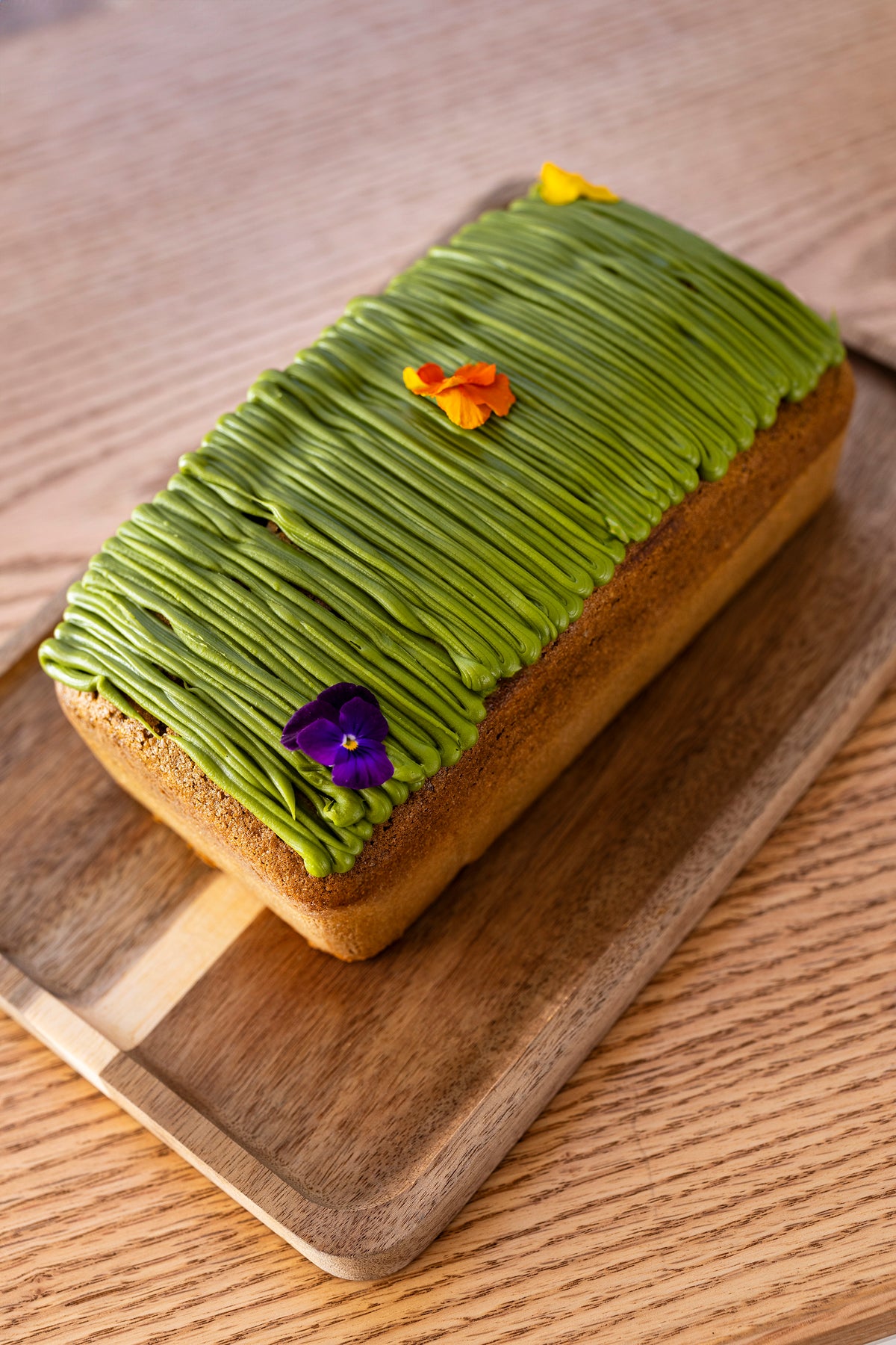 Panqué de matcha de La Macaria