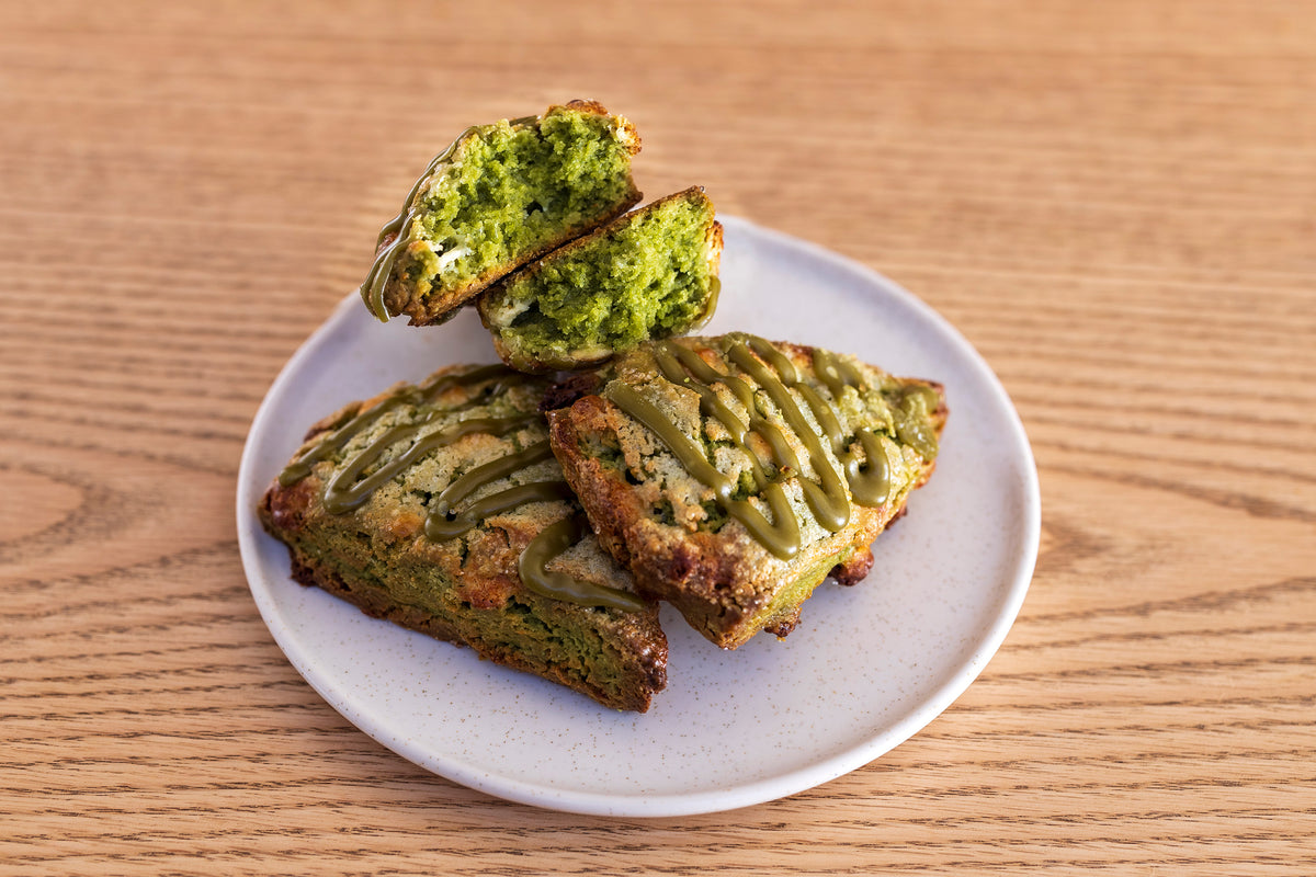 Scone de matcha de La Macaria